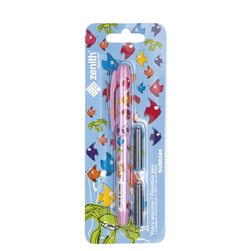Комплект писалка, Astra, Zenith, Бъбълс, Блистер с допълнителни пълнители - Image 2